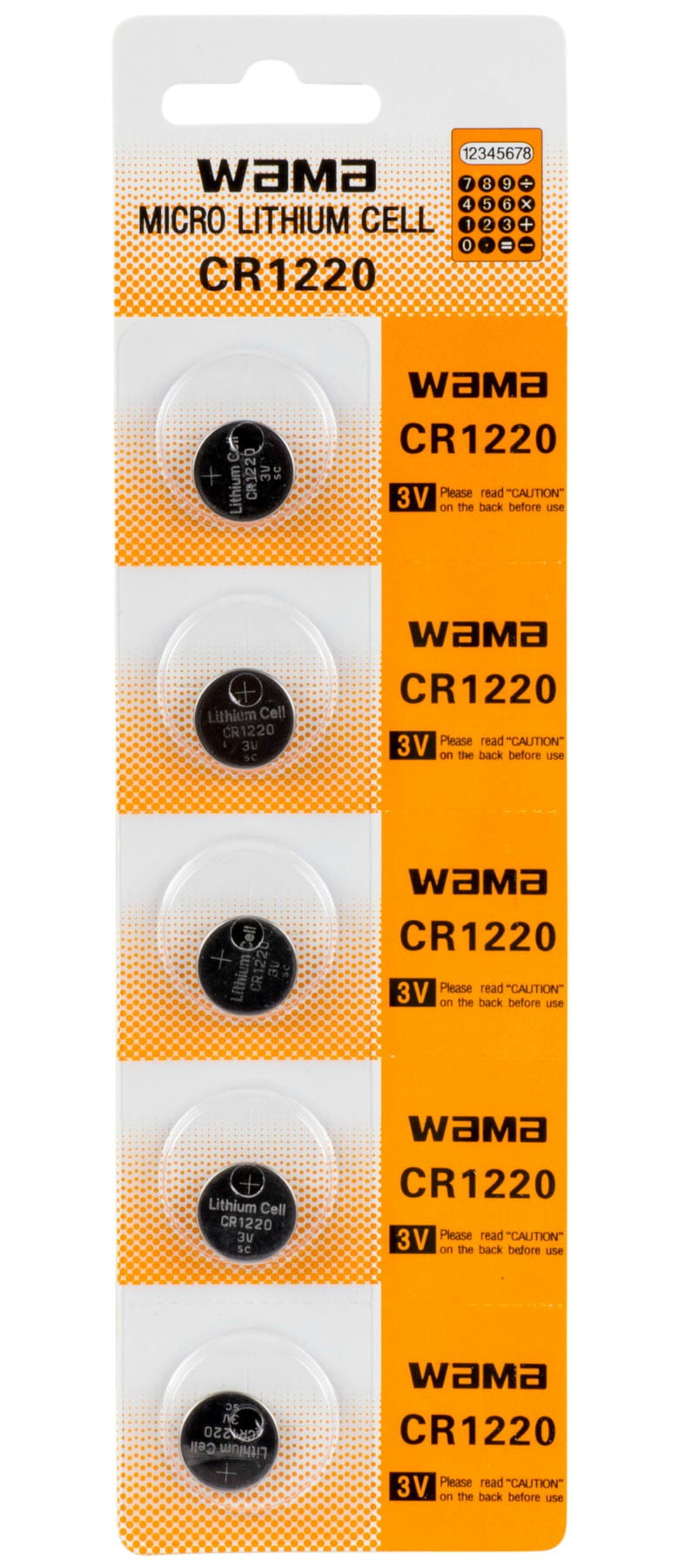 BBW CR1220 3V Lithium Coin Battery 500 Pack - FREE SHIPPING!