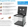 thumbnail image 6 of 3.7 Gallon Aquarium Starter Kit Small Glass Fish Tank with Filter and Light (10 Colors Adjustable) Desktop Self-Cleaning Betta Fish Tank Kit Office & Home Decor Idea (Black), 6 of 8