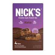 N!ck's Swedish-Style Protein Triple Choklad Peanot Keto Bar, 4 Ct