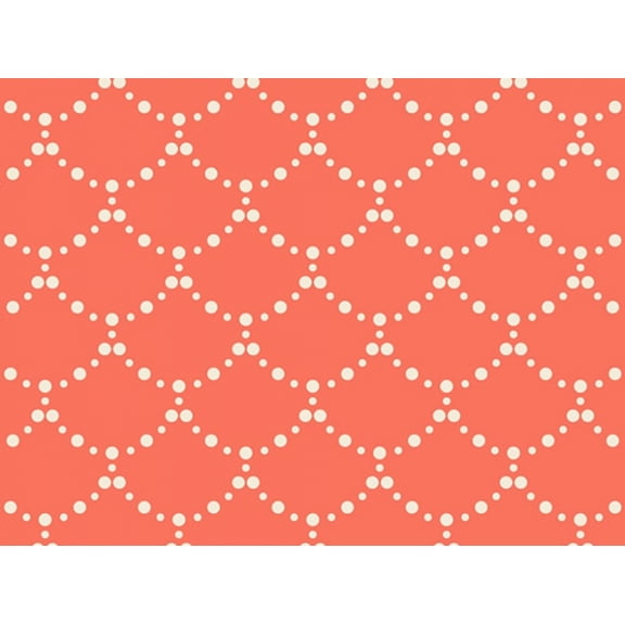 Art Gallery Fabrics Millie Fleur 100% Cotton Poplin Fabric Coral - per yard