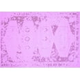 thumbnail image 1 of Ahgly Company Indoor Rectangle Abstract Purple Contemporary Area Rugs, 2' x 5', 1 of 4