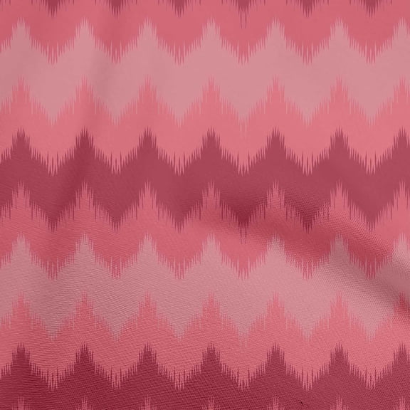 oneOone Polyester Spandex Red Fabric Ikat Quilting Supplies Print Sewing Fabric By The Yard 56 Inch Wide