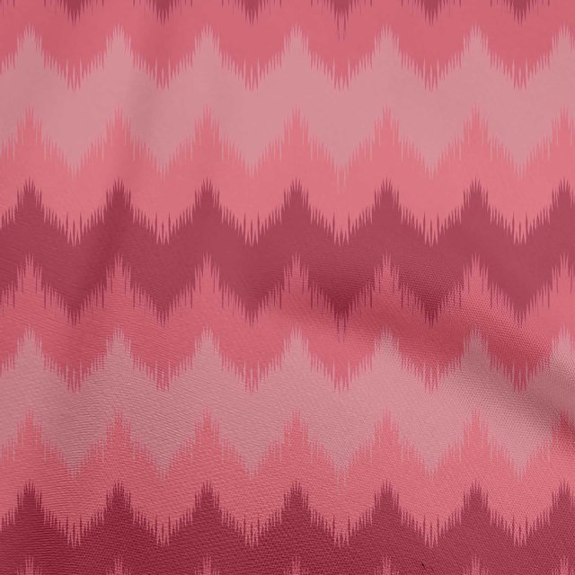 oneOone Cotton Cambric Red Fabric Ikat Fabric For Sewing Printed Craft Fabric By The Yard 56 Inch Wide