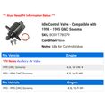 thumbnail image 2 of Idle Control Valve - Compatible with 1993 - 1995 GMC Sonoma 1994, 2 of 2