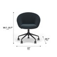 thumbnail image 5 of HON BASYX Task Chair with Adjustable Height, 300 lbs. Capacity, Navy, 5 of 18