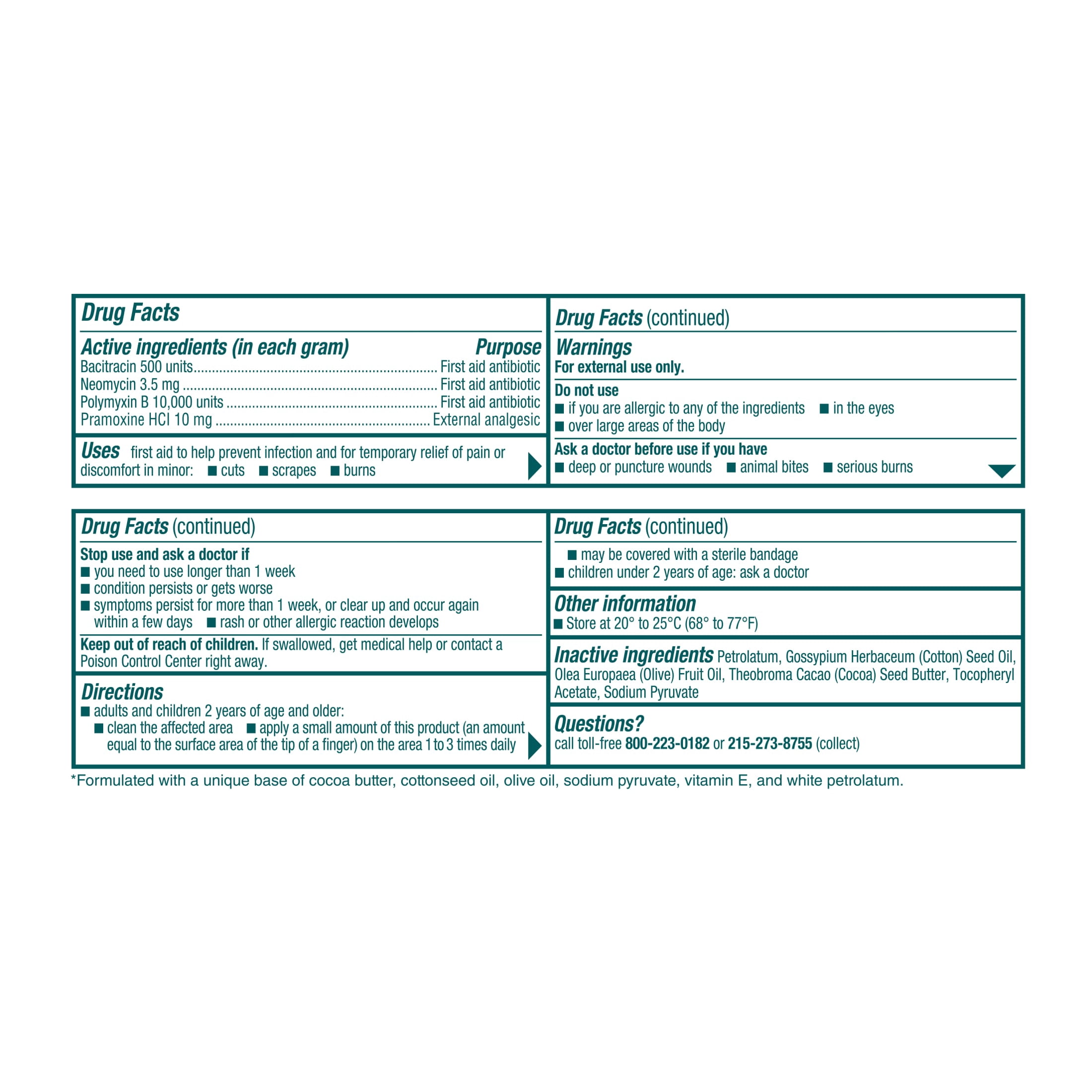 (3 pack) Neosporin + Pain, Itch, Scar First Aid Antibiotic Ointment, 1 oz