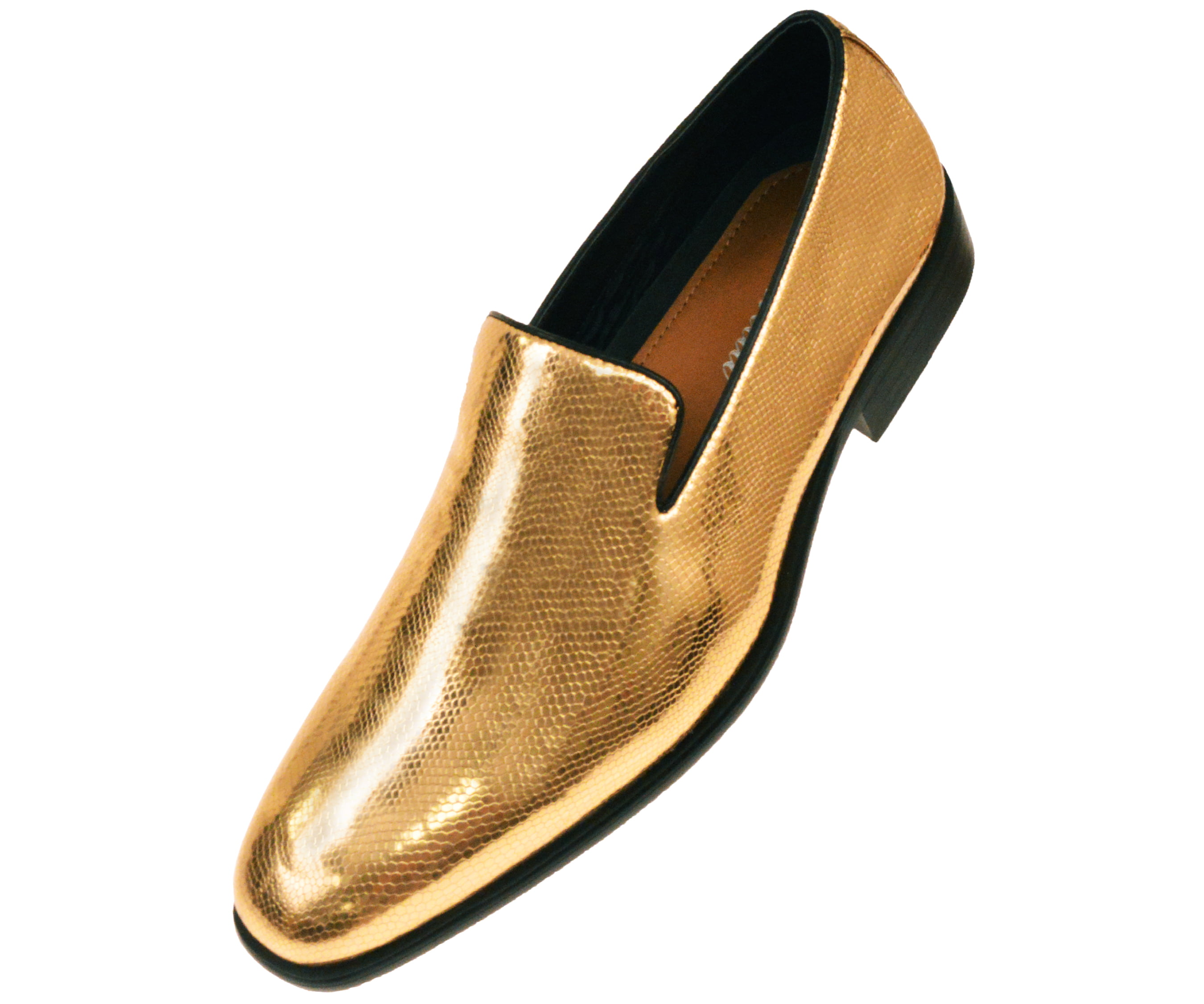 white and gold men dress shoes