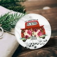 thumbnail image 3 of Our First Christmas Married Ornament 2022 - Christmas Tree Decorations - Couple Gifts for Christmas, Anniversary, Wedding Gifts for Couple - Christmas Decorations Red Truck Ceramic Ornament Hangers, 3 of 8