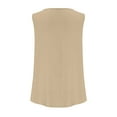 thumbnail image 5 of Fanxing Khaki Ladies Tank Tops S Solid Color Summer Sleeveless T Shirts for Women 2025 Summer （Women's S-2XL), 5 of 8
