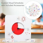 TIME TIMER 8 inch Visual Timer With Visual Schedule Kit - 60 Minute Kids Desk Countdown Clock