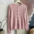 thumbnail image 3 of Fancifize Womens Fall Cardigan Sweaters Lightweight Long Sleeve Button up Knit Tops Casual Loose Winter Fashion Outwear Clothes, 3 of 3