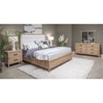 thumbnail image 2 of Magnussen Somerset 2-Drawer Wood Nightstand in Butternut Natural/Graphite, 2 of 6