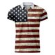 thumbnail image 3 of Camisas Para Hombre Casual Camisa de manga corta con cuello vuelto y cremallera con estampado informal de verano para hombre (Khaki, 4XL), 3 of 5