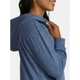 thumbnail image 4 of Athletic Works Women's and Women's Plus ButterCore Zip Up Hoodie, Sizes XS-4X, 4 of 6