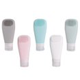 thumbnail image 3 of 5pcs Refillable Travel Toiletry Bottles for Shampoo, Shower Gel & Lotion – Leakproof, Compact & Portable Design for Easy Travel, 3 of 5