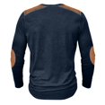 thumbnail image 3 of Men'S Printed T-Shirt Outdoor Retro Button Loose Long Sleeve Top4XL, 3 of 3