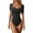 Black, variant on Women's Square Neck Sexy Ribbed Square Neck Short Sleeve Bodysuits Yoga Clothes