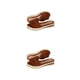 thumbnail image 4 of Sonducket Zapatos de plataforma Planos con Bowknot Sandalias de playa Sandalias anchas casuales Moda femenina Diapositivas Calzado para Type6 NO6, 4 of 6