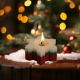 thumbnail image 6 of Mecorevxz Christmas Decorations Christmas Snowflake Shaped Winter Aroma Candle for Xmas Desktop Decorations,Christmas Gifts(Red), 6 of 7