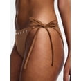 thumbnail image 4 of Kacey Lee Women's and Women's Plus Studded Bikini Bottoms with Side Tie, Sizes XS-3X, 4 of 5