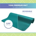 thumbnail image 7 of Yogi 73"x24" Yoga Mat - Natural 4mm Thick Comfortable Workout Floor Mat for Adults and Kids - Foldable Yoga Mat for Yoga, Pilates, Gym and Stretching, Yogi Purple, 7 of 7