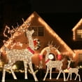 thumbnail image 6 of TMGONELighted Christmas Deer Sleigh Outdoor Yard Decoration Winter Decoration For Front Yards, 6 of 9