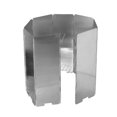 thumbnail image 1 of 10 piezas de estufa de camping plegable de aleación de aluminio, parabrisas para exteriores 24*83 con bolsa Oxford, 1 of 8
