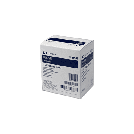 Kendall Ultra-Soft Hydrophilic Foam Dressing, Latex-Free, 4" X 4"
