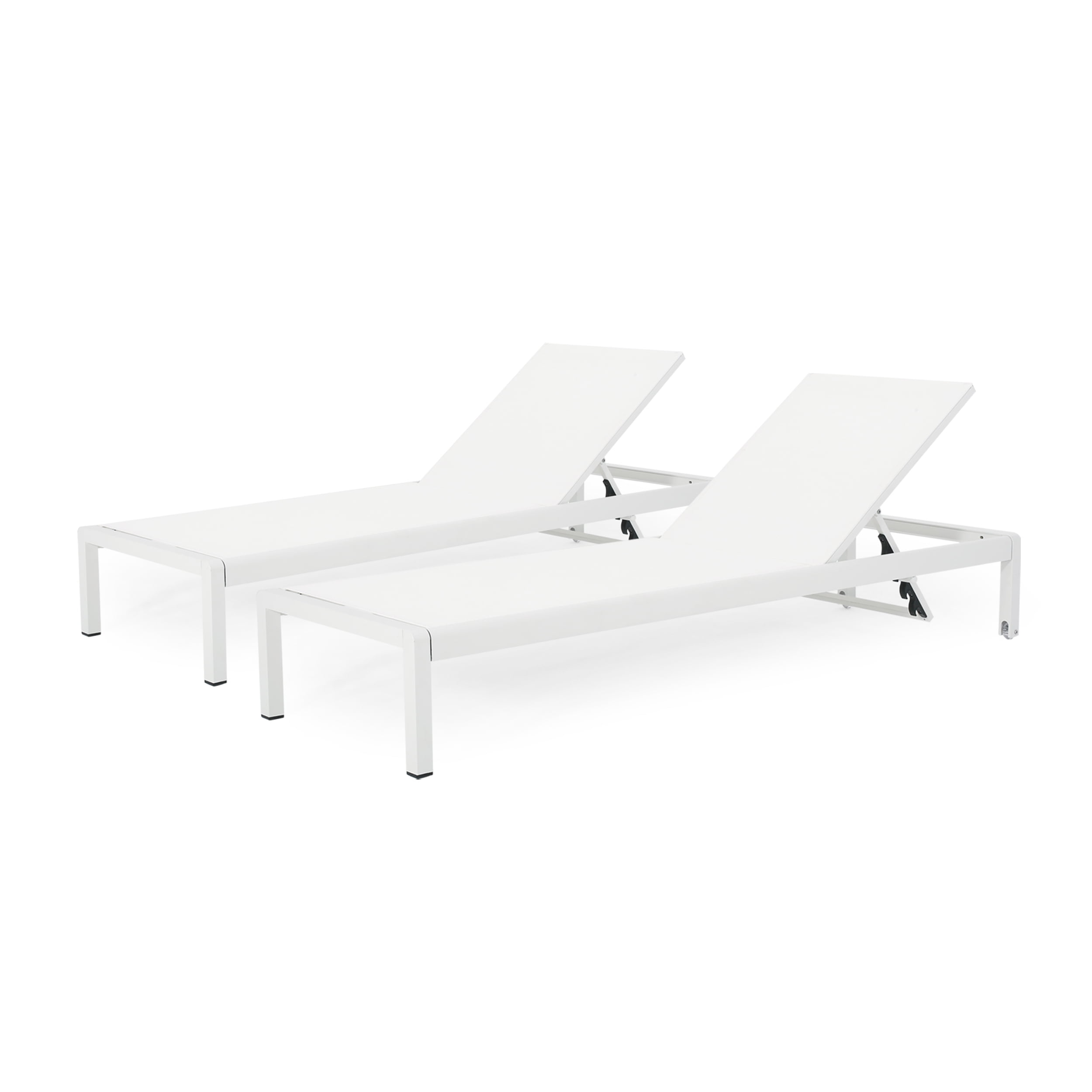 Set of 2 Cape Coral KD Chaise Lounge Whi (Mp2)