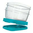 thumbnail image 6 of Rubbermaid Easy Find Vented Lids Food Storage Containers, 38-Piece Set, Teal, 6 of 7