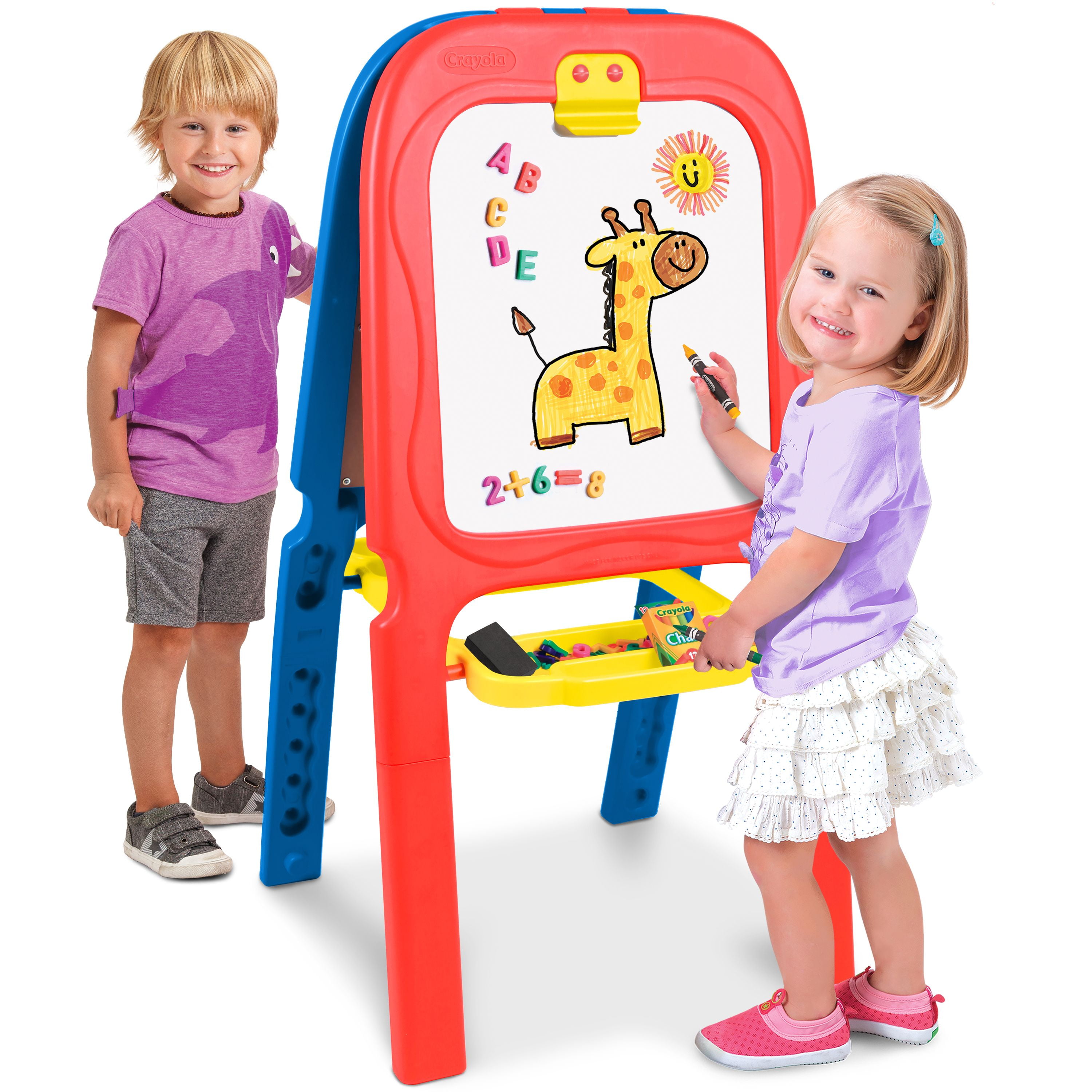 Crayola 3in1 Double Easel with Letters & Eraser (Blue, Red
