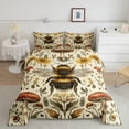 thumbnail image 2 of Feelyou Cartoon Bee Animal Bedding Comforter Set, Mushroom Leaf Plant Twin Comforter Sets, Vintage Western Countryside Reversible Bedding Set, Breathable Home Decor, 2-Piece, 2 of 8