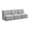 Fog Fabric, variant on Assemble Modular 3 Seater Sectional Lounge Sofa in Fog Fabric