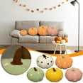 thumbnail image 2 of Fasiaou Pumpkin Pillows Plush Fall 3D Pumpkin Shaped Pillows Decorative Rustic Farmhouse Plush Cushion for Halloween Thanksgiving Autumn Home Sofa Couch Bed Decor Gift(S), 2 of 2