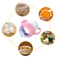 thumbnail image 4 of Botella de silicona para cereales y arroz para bebés, de 150 ml/5 oz, con cuchara dosificadora, a prueba de fugas, no tóxica, portátil, para entrenamiento, con cuchara para bebés, niños pequeños, 4 of 9