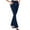 Navy, variant on High Waisted Dress Pants for Women Stretch Skinny Elastic Waist Button Yoga Pants Flared Leg Office Work Pants with Pockets Navy XXL