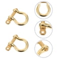 thumbnail image 3 of 2pcs D-Rings with Closing Screw Shackles U Shape Key Ring DIY Leather Craft, 3 of 9