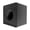 Black 7x7x5cm rounded, variant on Drrntien Professional Mics Handle Stand with Detachable Flag for Microphones for Journalists and Content Creators