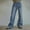 *Blue, variant on ClodeEU Women's Wide Leg Jeans, Casual Straight Denim Pants with Pockets Blue,Womens Plus XL
