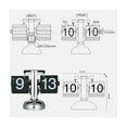thumbnail image 4 of Flip Desk Clock, Internal Gear Operated Large Number Display Flip Down Clock for Home Office School Hotel Without Battery, 4 of 6