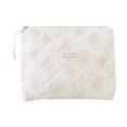 thumbnail image 1 of Bolsa de cosméticos de gran capacidad con cierre de cremallera doble y estampado floral Organizador de maquillaje de viaje para guardar artículos de tocador y papelería, 1 of 5