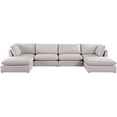 thumbnail image 6 of Meridian Furniture Mackenzie Beige Durable Linen Textured Modular Sectional, 6 of 12
