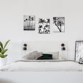 thumbnail image 6 of LyeArtork 3 Pieces Tropical Palm Tree Wall Art Black and White photo of palm trees Pictures Framed for Home Bathroom Bedroom Living Room Wall Decor Framed 12"x16"x3pcs, 6 of 6