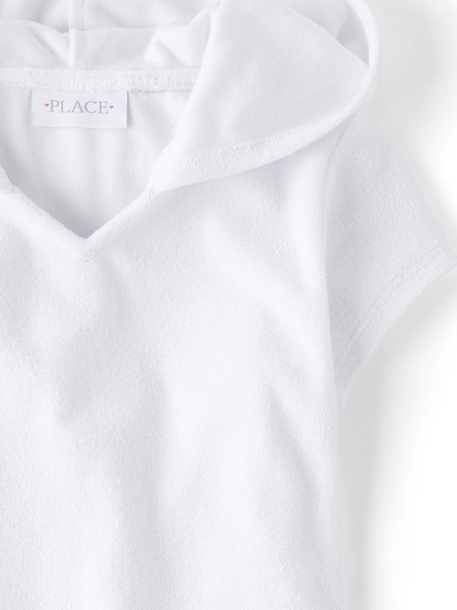 The Children's Place Girls Short Sleeve Hooded Terry Swim Cover-Up, Sizes XS-XXL