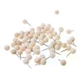 thumbnail image 1 of 60 Pcs Round Wooden Thumbtack Creative Decorative Drawing Push Pins Wood Head, 1 of 5