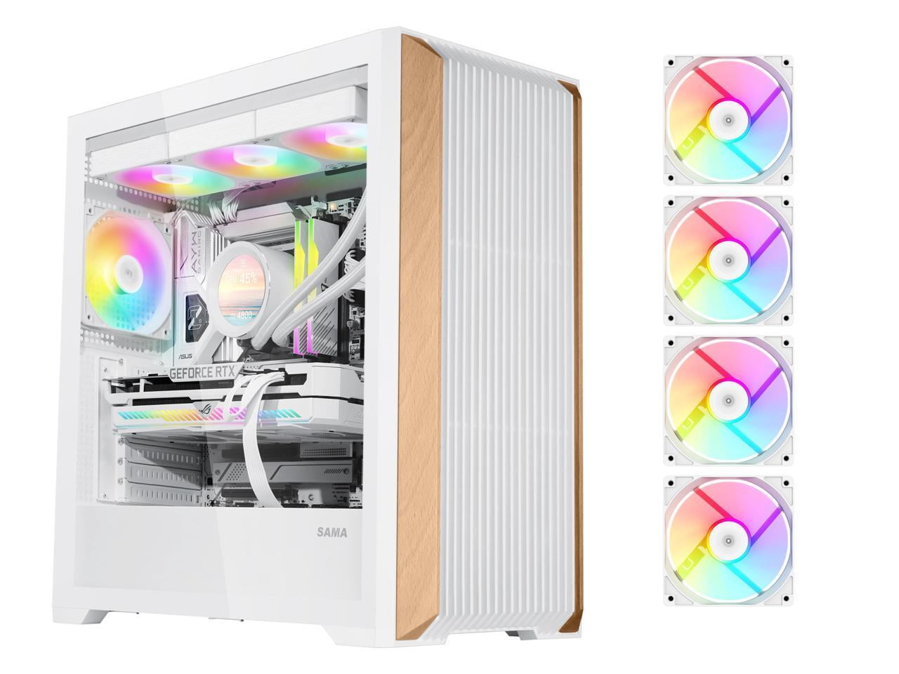 Okinos Aqua 9 Case PC Mid Tower – Vetro 270°, 5 Ventole ARGB, Supporto Scheda Back-connect - 5
