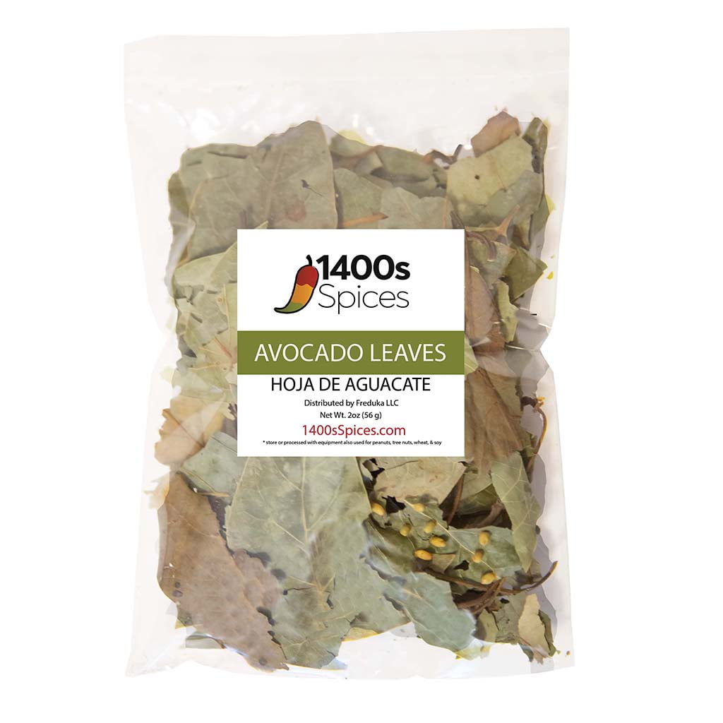 2oz Avocado Leaves Dried, Hojas De Aguacate Seca, Leaf Tea by 1400s Spices