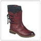 thumbnail image 4 of Botas de nieve de lana con boca de invierno para mujer de Station, botas de media caña con punta redonda y suela plana para mujer, 4 of 5