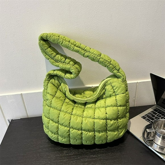 Bolso de Hombro Plisado para Mujer | Bolsa de Axila Ligera de Gran Capacidad | Bolso de Moda Personalizado con Múltiples Bolsillos para Viajes, Compras, Trabajo | 1 Unidad