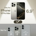 thumbnail image 2 of JETech Ultra Slim (0.35mm Thin) Case for iPhone 16 Pro Max 6.9 Inch, Camera Lens Full Protection, Lightweight Matte Finish PP Hard Minimalist Cover (Natural Titanium), 2 of 6